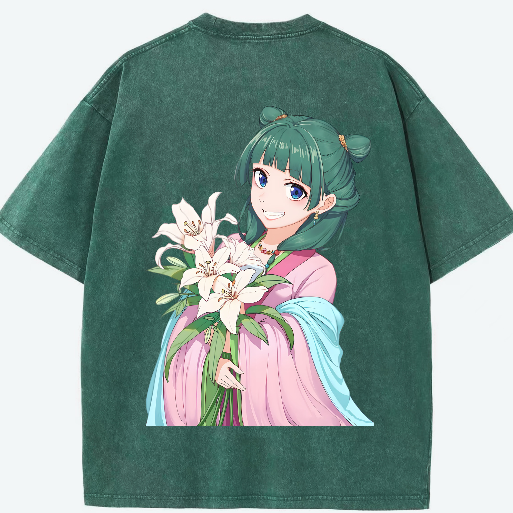 （画像用） 薬屋のひとりごと The Apothecary Diaries 綿100% ヴィンテージ風 半袖Tシャツ（背面プリント）